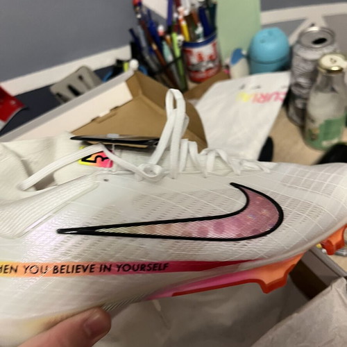Nike Zoom Mercurial Superfly 9 Elite FG Marcus Rashford like new, white and pink