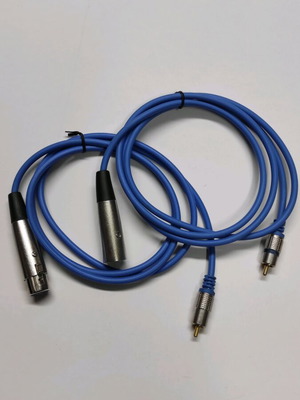RCA cables pack male to Canon male and female 1.5 meters new