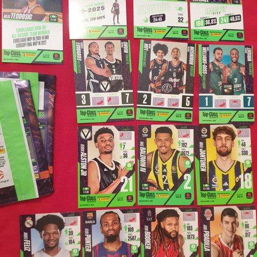 Top Class Panini Euroleague Basketball Cards 2026 New, Olympiakos BC