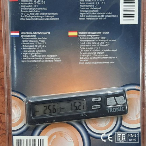 Battery Thermometer for Indoor and Outdoor Use new