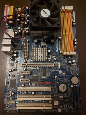 Μητρική ALiveSATA2-GLAN Socket AM2 μεταχειρισμένη με 2 μη λειτουργικά RAM slots