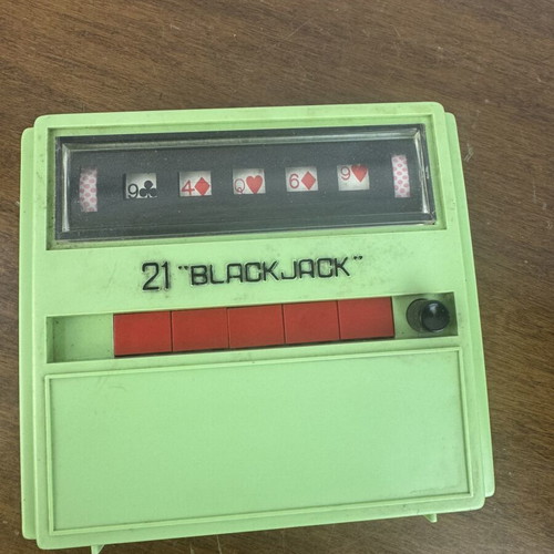 WACO 21 Black Jack Cordless Electric Handheld Game used, vintage Japan 70s