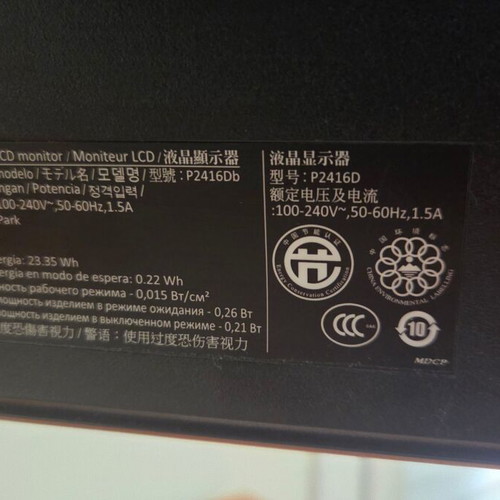 Dell 24'' P2416D Monitor like new, 2560x1440p, HDMI, USB ports