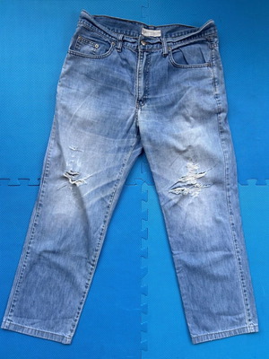 Conti jeans men’s used classic straight leg stonewash blue size L W34