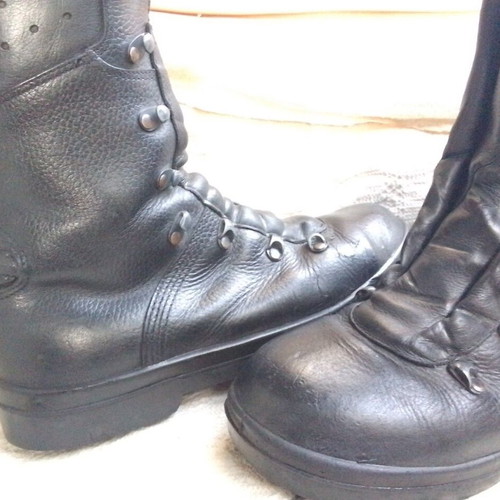 Leather boots used, size 41, black