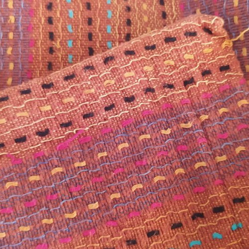 Woven pillowcases like new, set of two, brick color