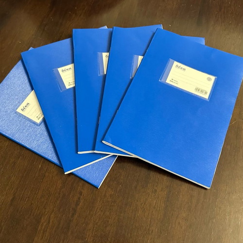 Notebooks «δέκα» 50 sheets like new, pack of 5