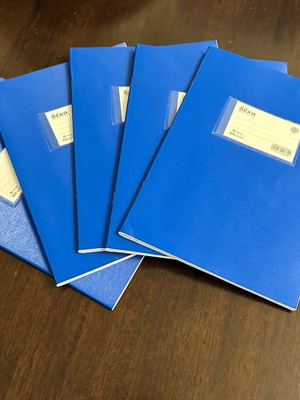 Notebooks «δέκα» 50 sheets like new, pack of 5