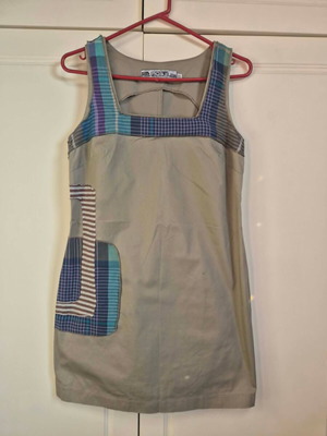 Helmi mini dress size M like new, cotton, gray multicolor
