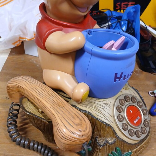 Παιδικό τηλέφωνο Disney Winnie the Pooh μεταχειρισμένο, ενσύρματο