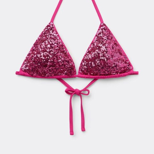 Calzedonia triangle bikini set, pink, size M