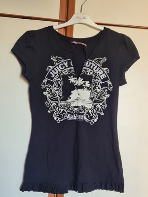 Juicy Couture women's t-shirt medium, like new, black with silver glitter