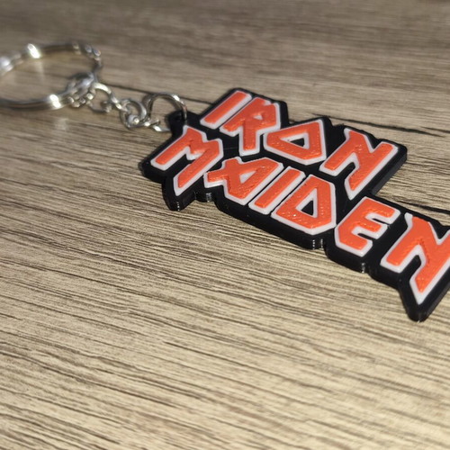 Iron Maiden 3D Printed Keychain new