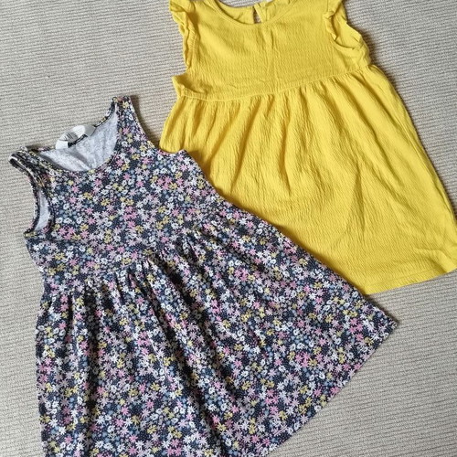H&M dresses for girls 2-4 years, set of 2