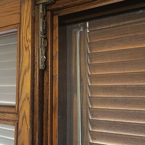 Wooden window and door frames used, set of 6, oak, tilt-and-turn