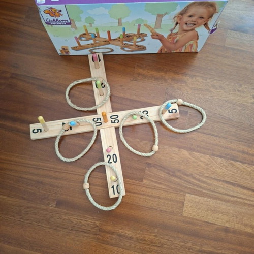 Eichhorn Wooden Ring Toss Game like new
