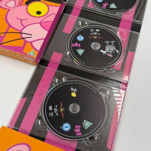 The Pink Panther Cartoon Collection DVD box set like new, 4 discs