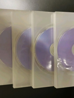 DVD cases white like new, pack of 5 pieces