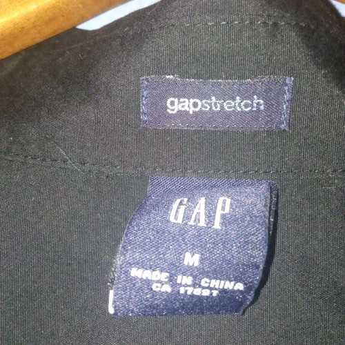GAP women's black stretch shirt size M like new