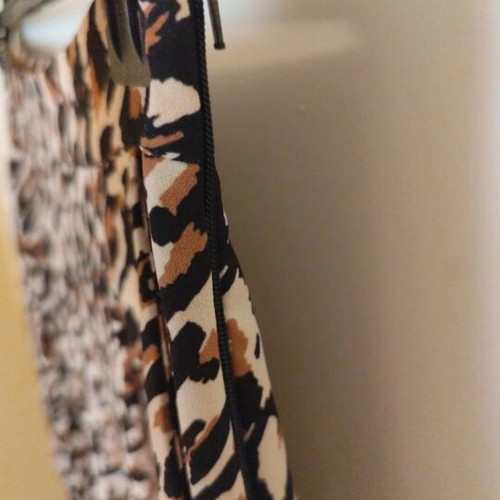 Zip Culottes Lynne medium like new, leopard print, black and brown