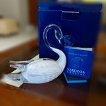 Sardinia Crystal crystal swan new with white interior