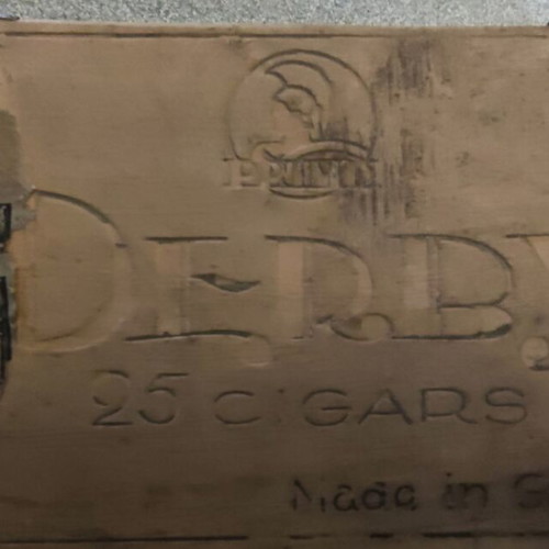 Derby 1852 Wooden Cigar Box like new, Greek Kingdom