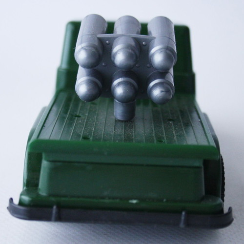 Vintage 70's Greek military rocket launcher truck 17cm Grecostyl new