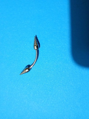 Eyebrow piercing new, silver, hypoallergenic