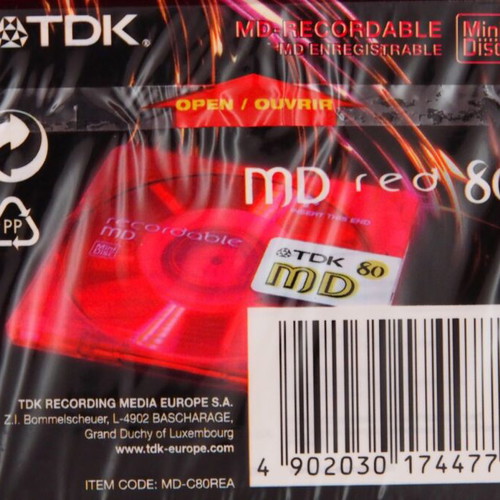 TDK Minidisc 80 min new, sealed