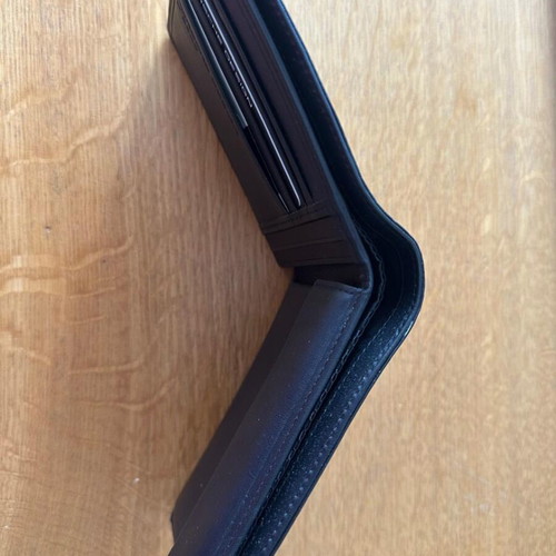 Porsche Design leather wallet, black, unused