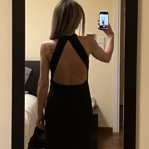 Zara Elegant Halter Maxi Dress, navy blue, size S