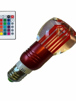 Smart LED RGB Bulb E27 3W with Remote Control
