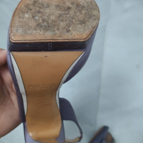 Pollini mule σατέν μωβ πέδιλα νούμερο 36,5