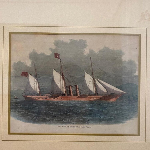 Original 1870 Hand-Colored Engraving like new