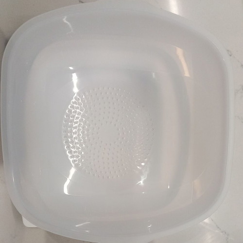 Smart Tupperware cheese container, new, white