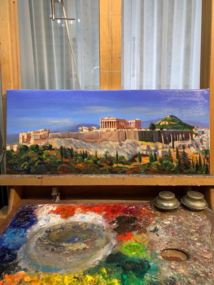 Acropolis Painting 21x49