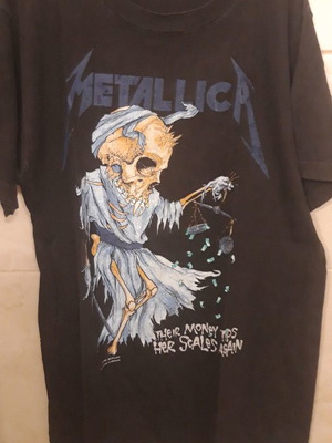 Metallica Vintage T-shirt 1989 μεταχειρισμένο, Their Money Tips Her Scales Again