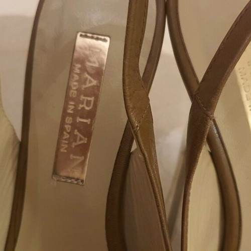 Marian sandals size 37 like new, full leather, beige brown