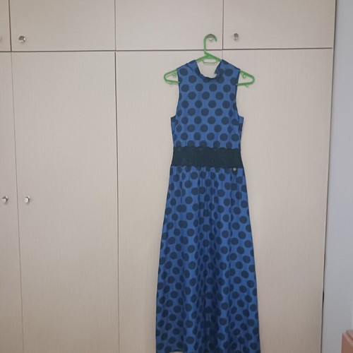 BSB dress blue with navy polka dots like new, size Small (XS)