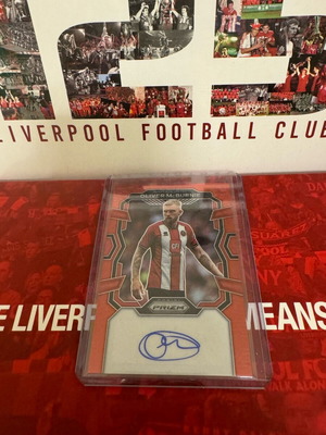 2023-24 Panini Soccer EPL Prizm Oliver McBurnie Red Stars Autograph SP Sheffield United