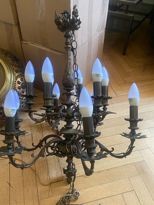 Bronze antique chandelier like new