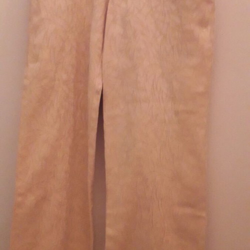 Guess women's pants used, beige with embossed patterns, size Small