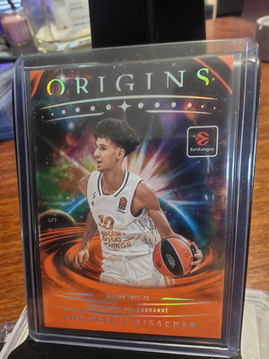2025-26 Panini Origins EuroLeague Basketball Orange Parallel #75 Zaccharie Risacher card