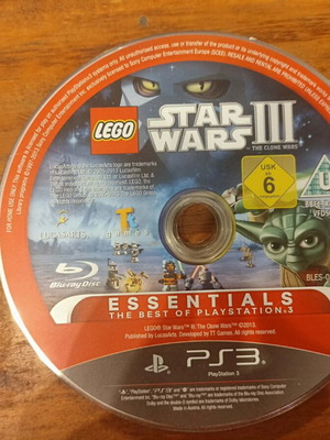 Lego Star Wars 3 PS3 game used, OEM case