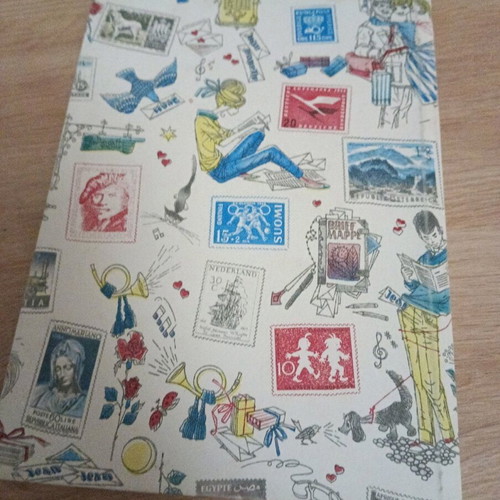 Stamp album like new with 16 pages
