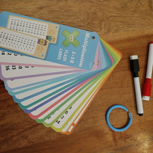 Multiplication Flash Cards 1–12 new with markers