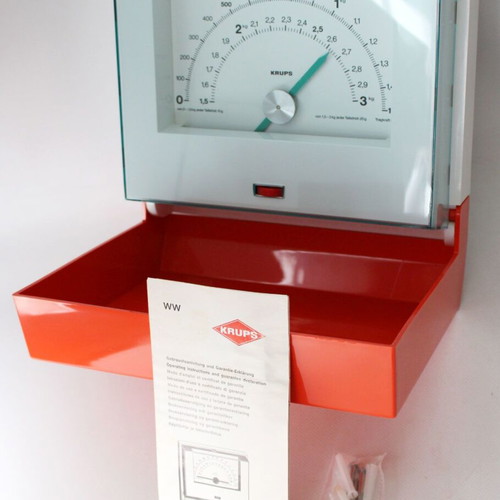 Krups Record Vintage Kitchen Scale 1974 wall-mounted, new, up to 3 kg
