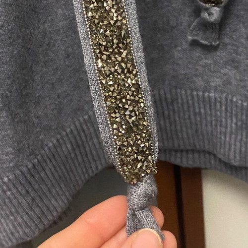 Zara knitted hoodie like new, gray, size S