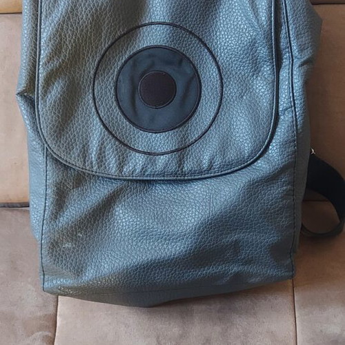 Christina Malle backpack bag used, black and gray