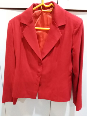 Wool suit jacket like new, red, size L